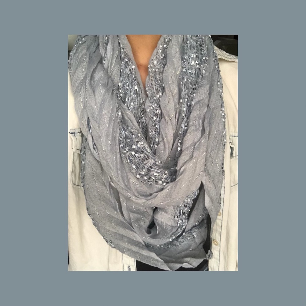Blue Infinity Scarf - Picture 4 of 4
